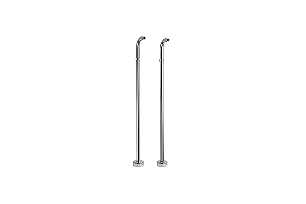 FLOOR STANDING SHOWER FOR BATHTUB, BRASS MADE, HEIGHT 800 MM -  WITH CYLINDRICAL ROSACE