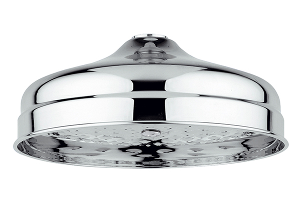 ROUND SHOWER HEAD , WITH INSPECTABLE WATER DESCALER FILTER AND JOINT - DIAMETER 300 MM., CONNECTION 1/2 