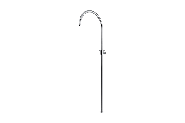 TELESCOPIC SHOWER COLUMN, ARC SHAPE, BRASS MADE, ADJUSTABLE IN HEIGHT FROM 685 MM TO 975 MM