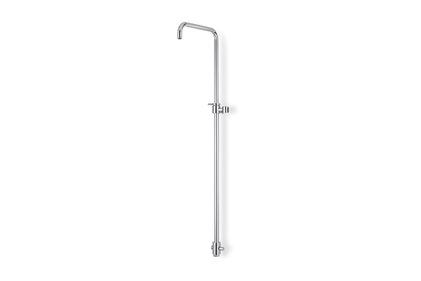 BRASS BRIDGE SHOWER COLUMN - ADJUSTABLE IN HEIGHT FROM 715 MM TO 1,135 MM, COMPLETE WITH A SHOWER DIVERTER