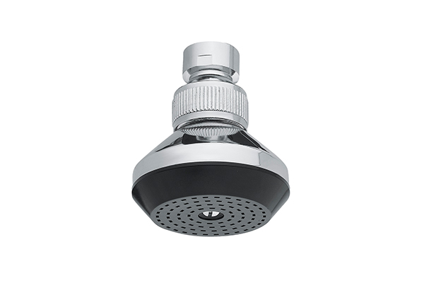 CHROME-PLATED BRASS SHOWER HEAD WITH  JOINT AND WHITE OR BLACK WATER FILTER