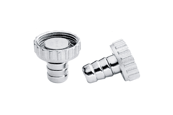 CHROME-PLATED BRASS HOSE CONNECTOR  - AVAILABLE IN DIFFERENT SIZES
