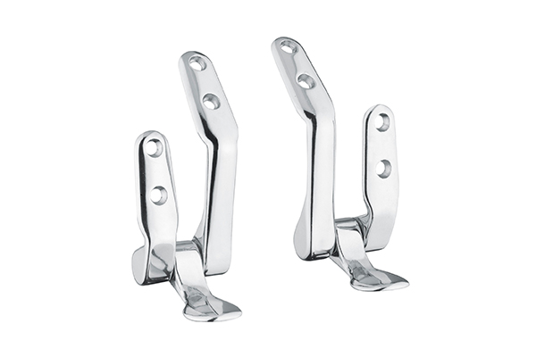 CHROME-PLATED BRASS HINGE FOR WC, TO HOLLOW