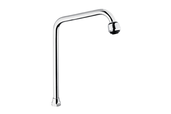 CHROME-PLATED BRASS UNIVERSAL SPOUT FOR SINK TAPS TO FIXED BRIDGE - 3/4